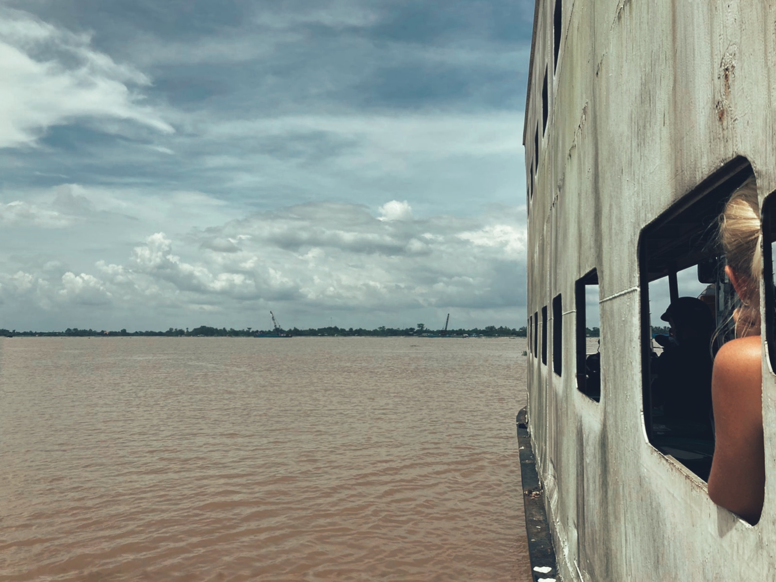 Ferry ride to tropical island