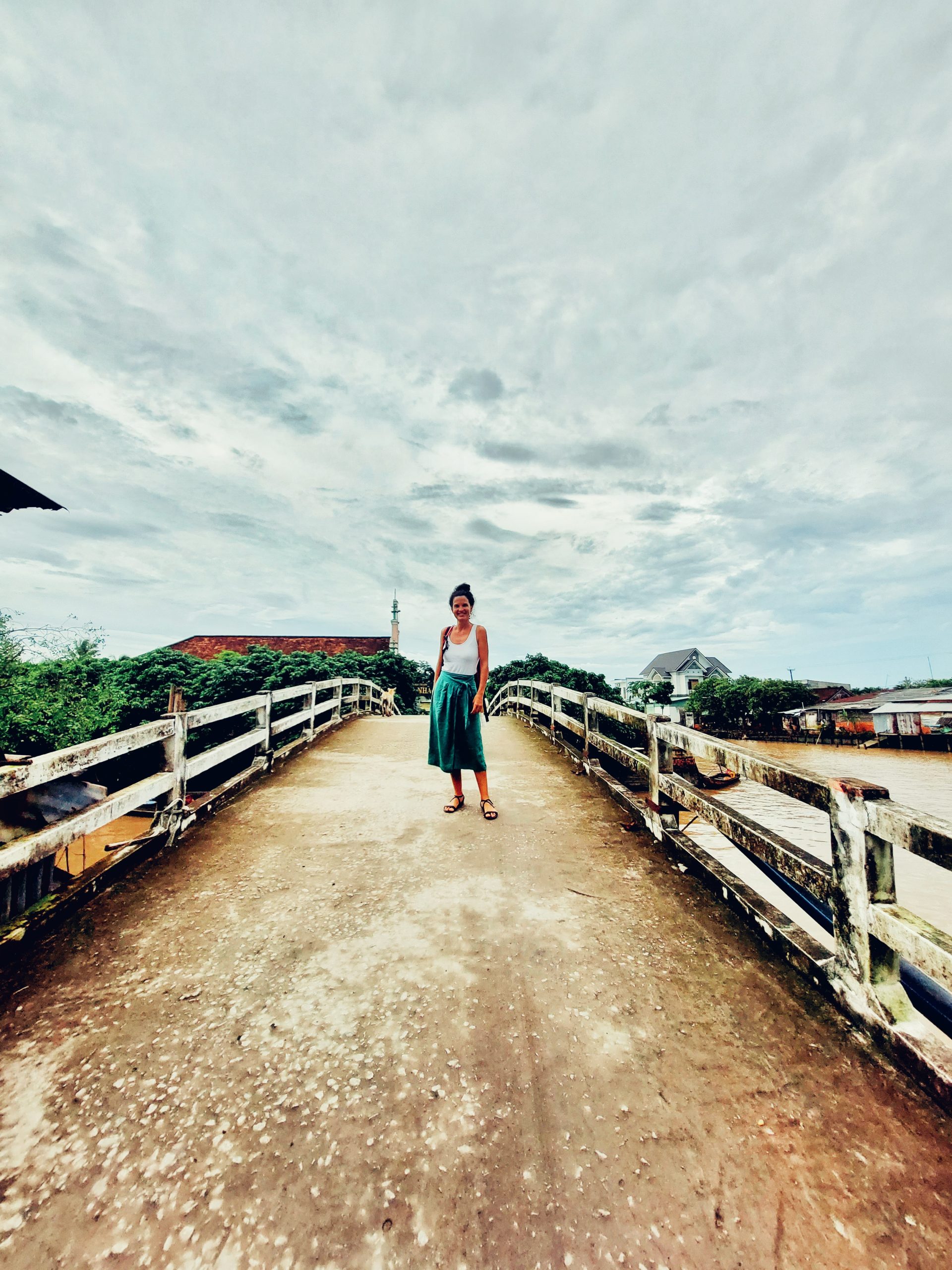 Traditional wooden bridge