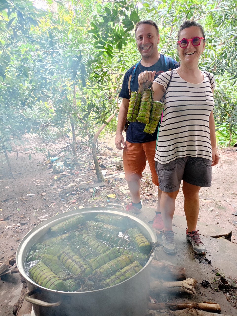 Shaded village paths