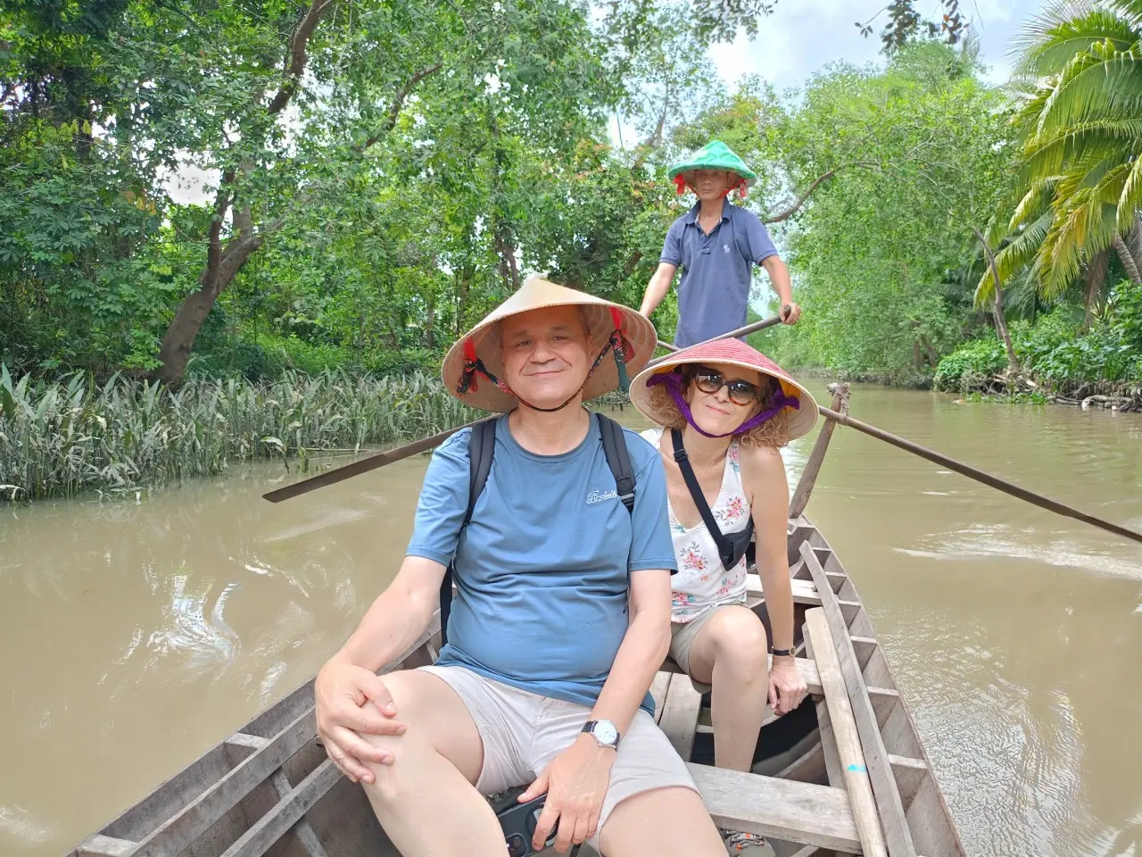 Peaceful canoe ride