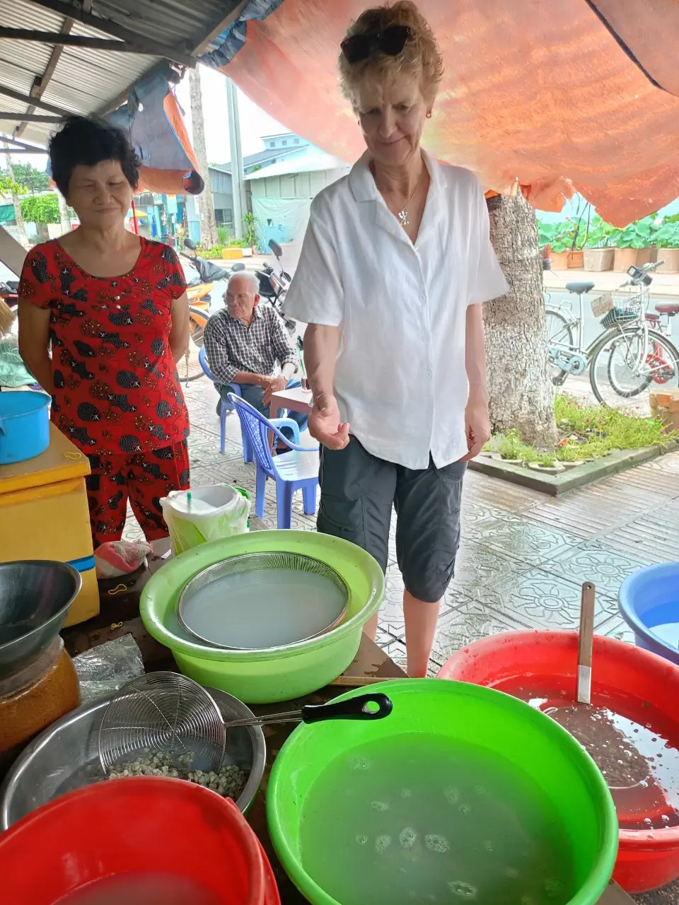 Rice paper making