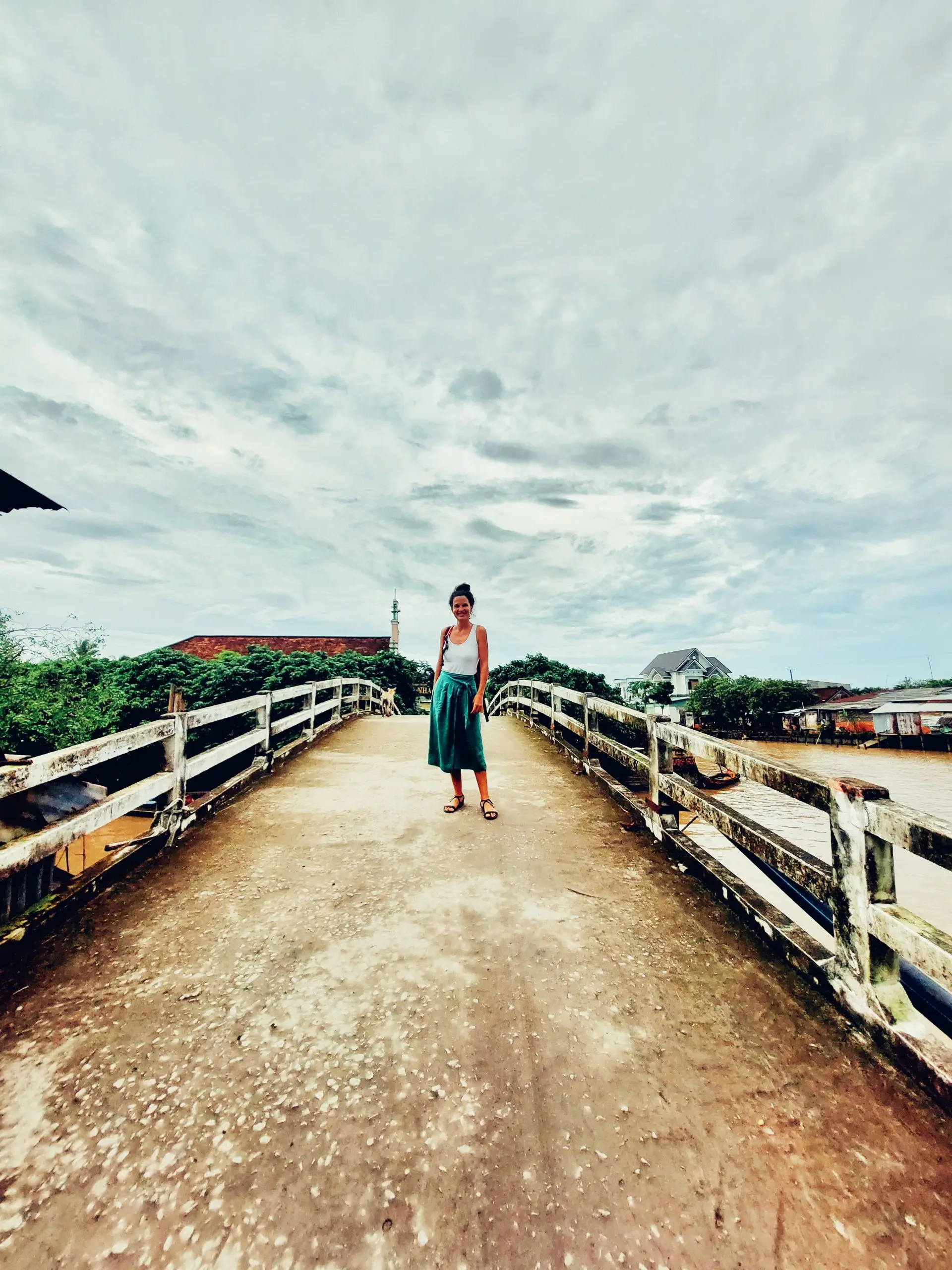 Traditional wooden bridge
