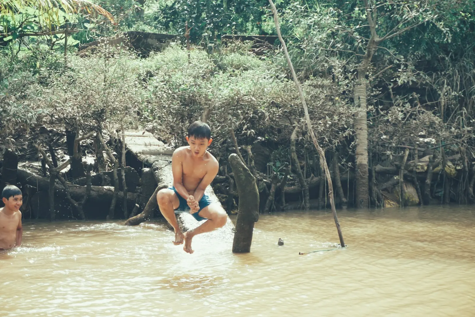 Local children playing