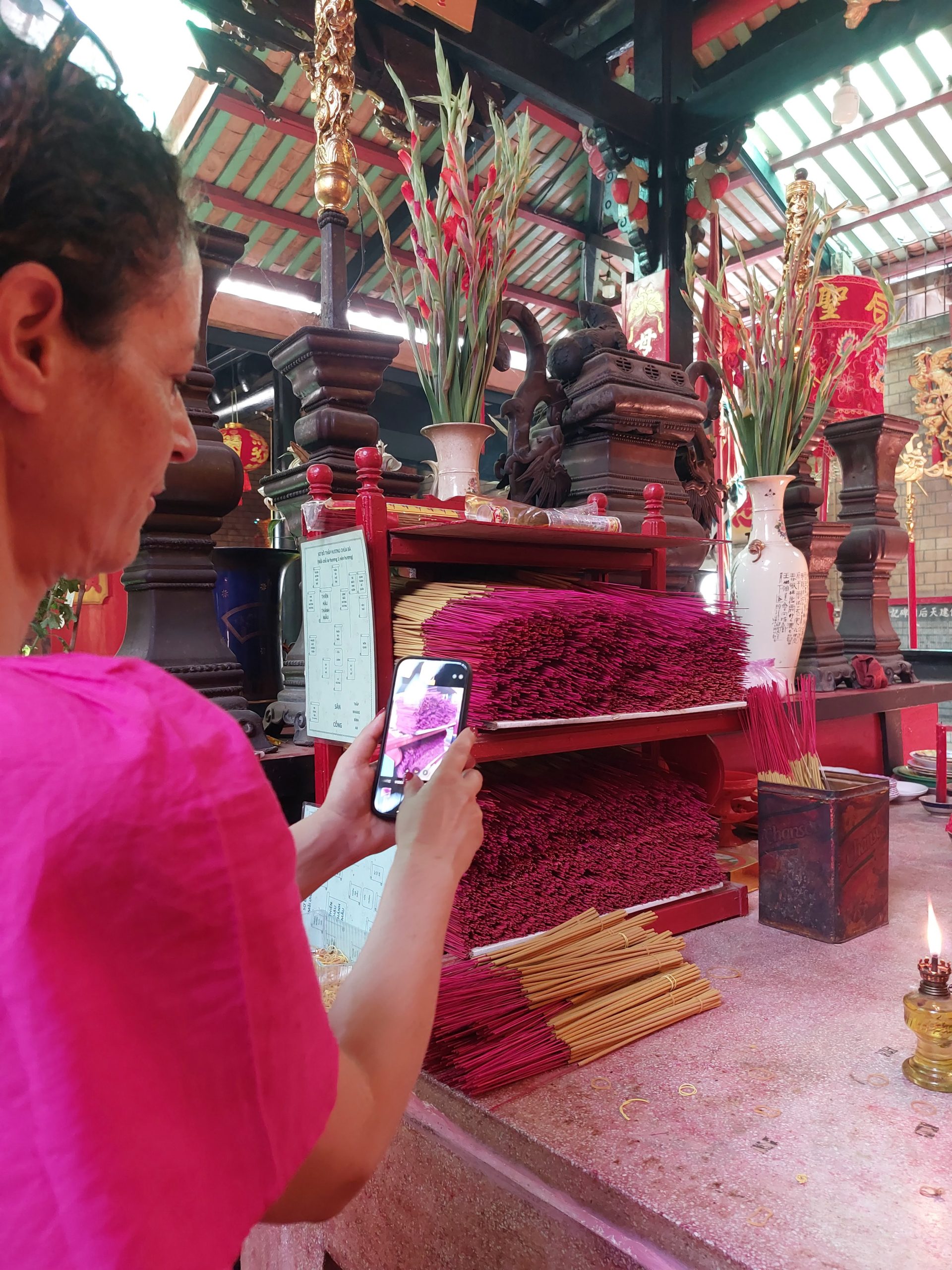 Incense altar at temple