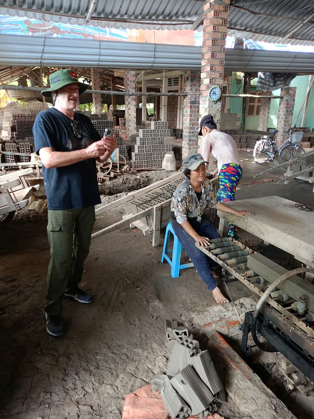 Brick making machine
