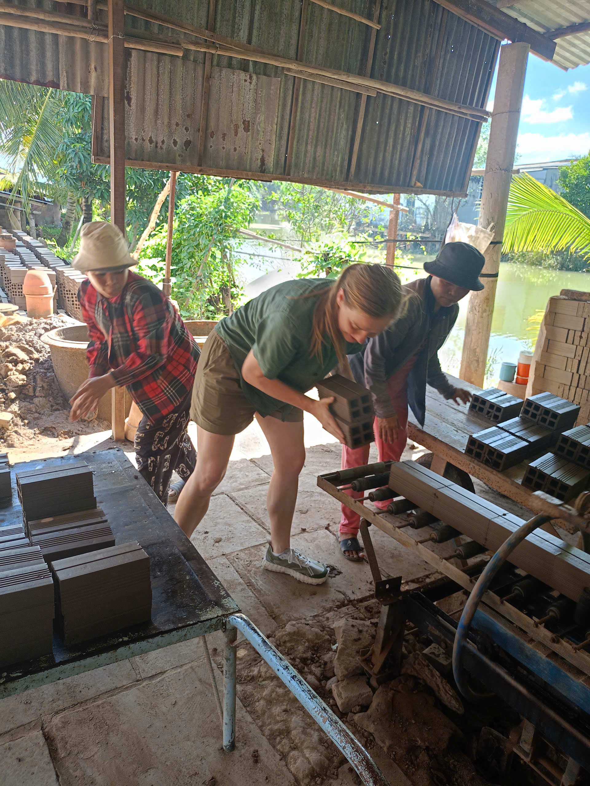 Traditional brick making