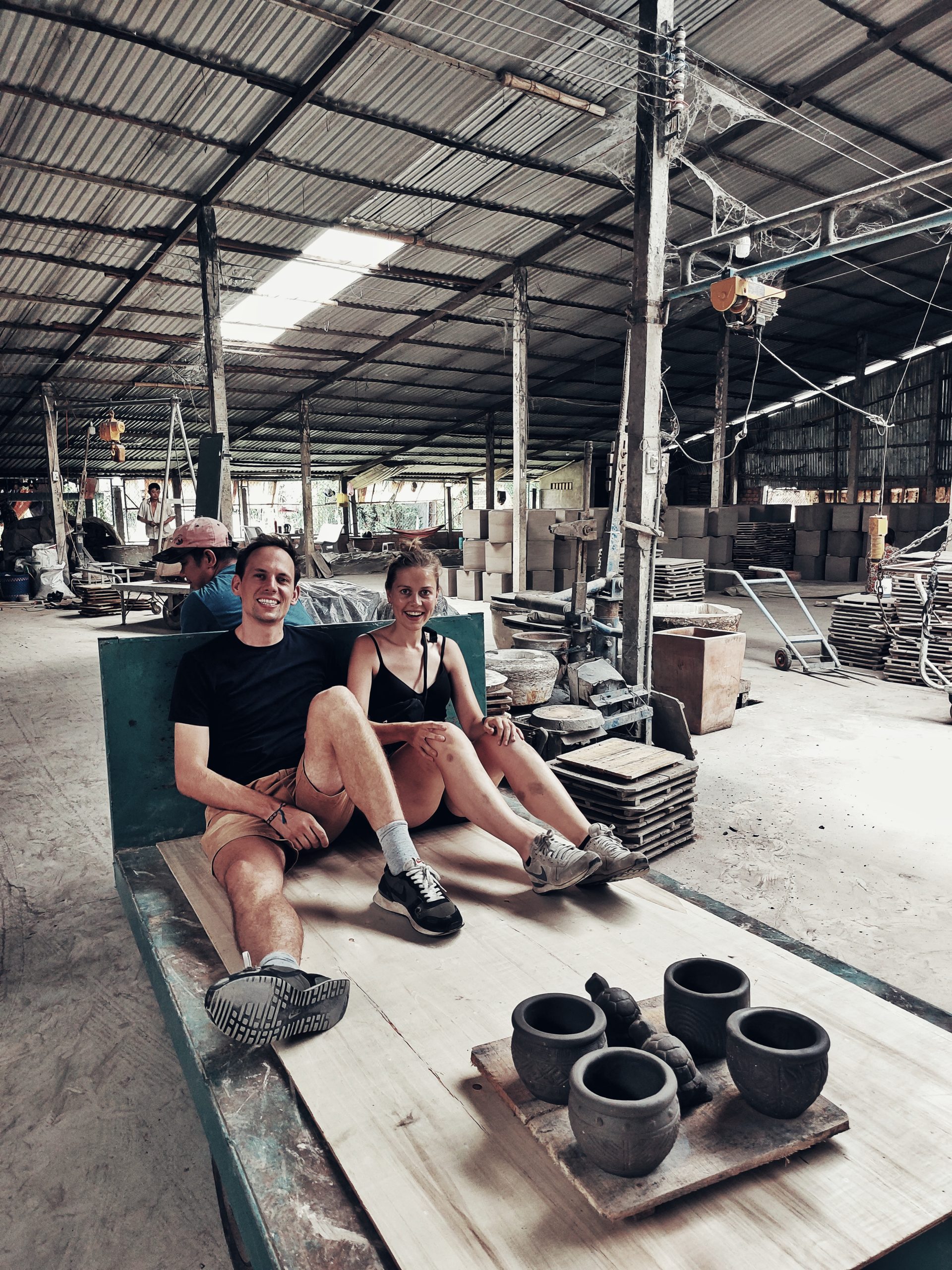 Creating pottery pieces